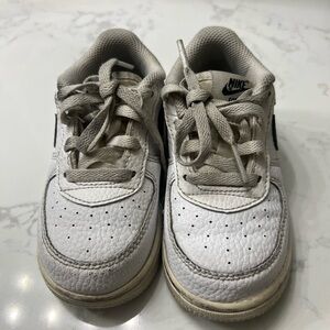 Nike White Air Force 1 toddler Sneakers low top size 8c